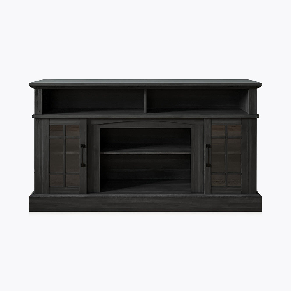 Astorga Farmhouse TV Stand with Fireplace for TVs up to 65″