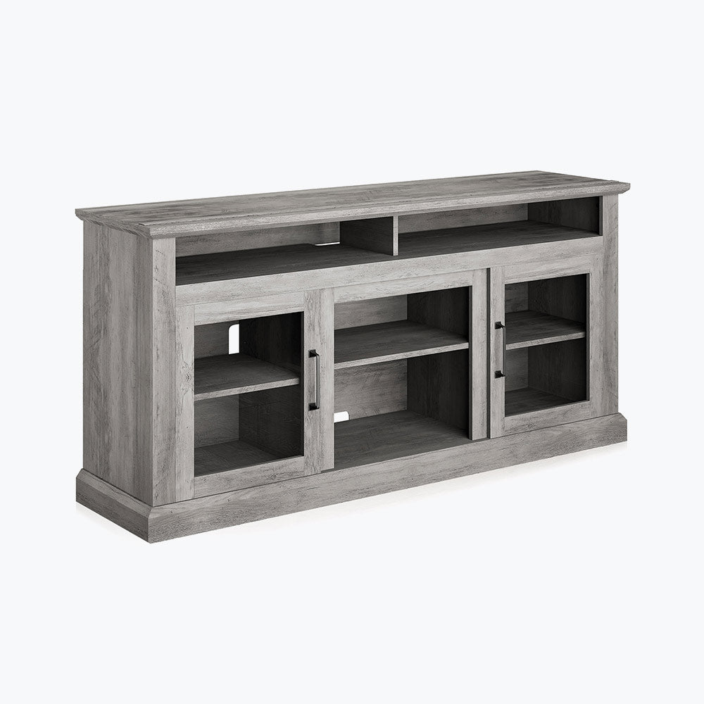 Cayman Farmhouse Fireplace TV Stand for TVs up to 65″