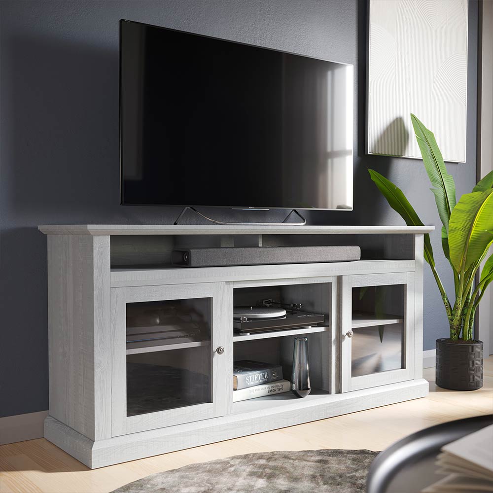 Cayman Modern Fireplace TV Stand for 65+ Inch TV