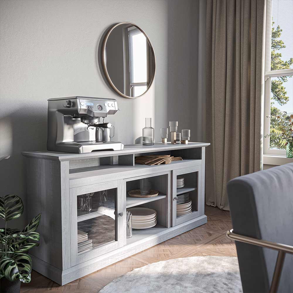 Cayman Farmhouse Fireplace TV Stand for TVs up to 65″