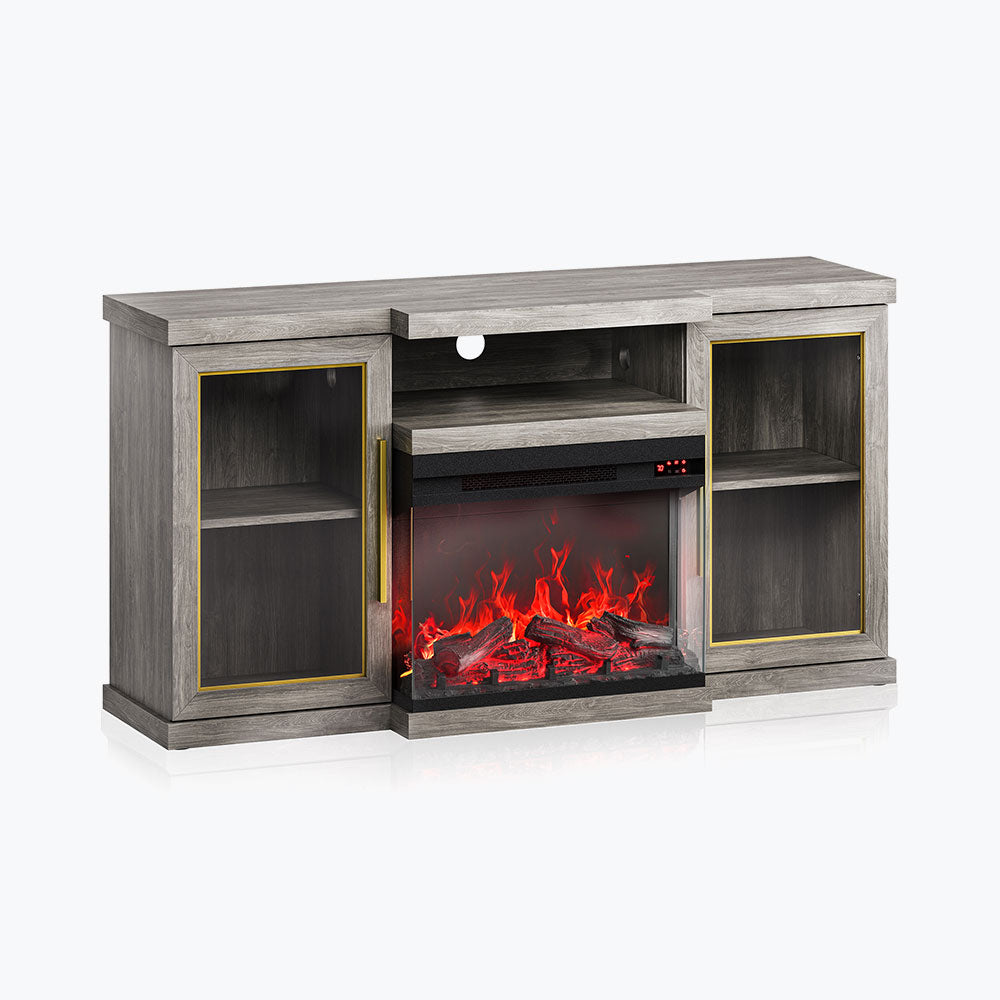 Bardot Modern Fireplace TV Stand for 65+ Inch TV