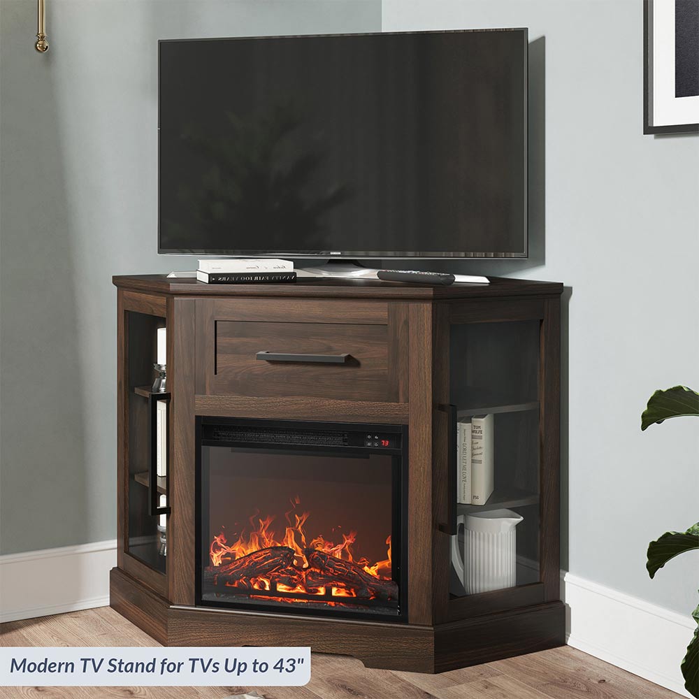 Dale Corner Fireplace TV Stand For TVs up to 43