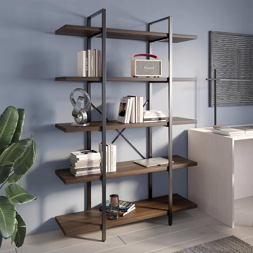 Belleze industrial bookshelf discount