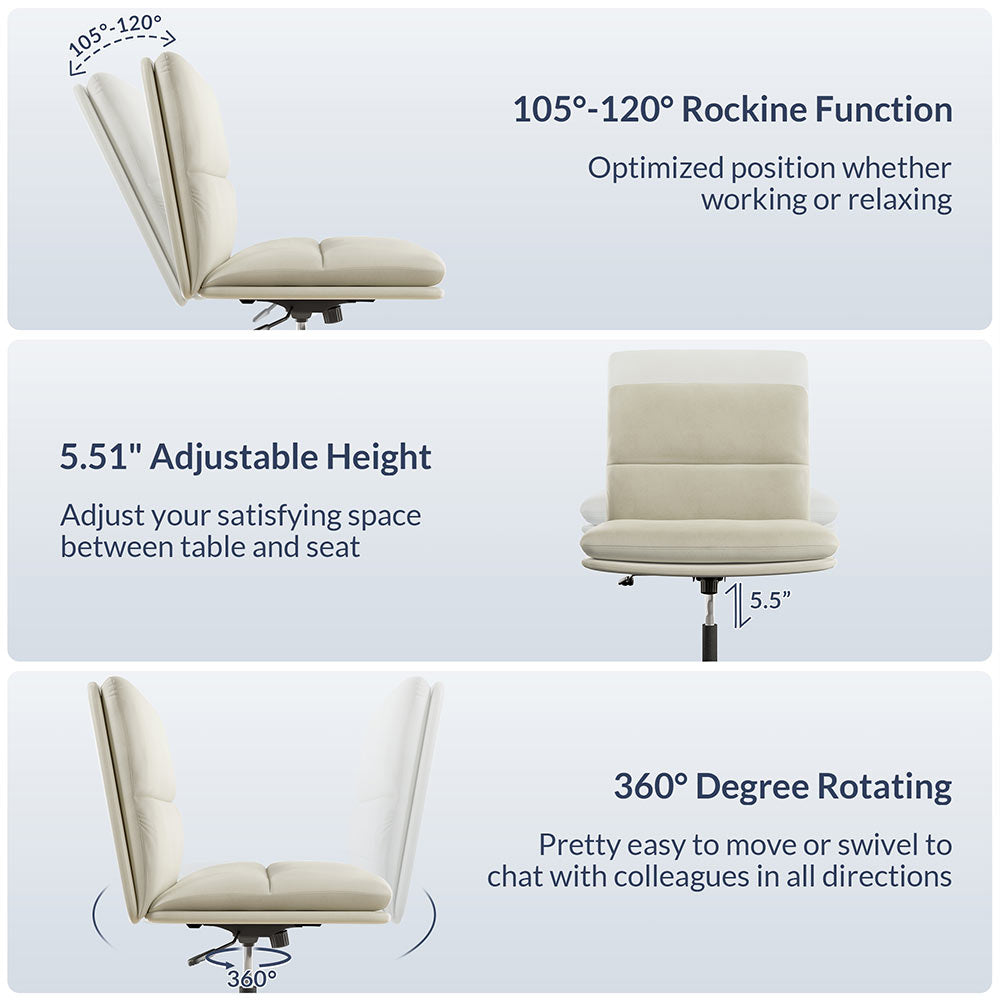 Ivory Office Chair
