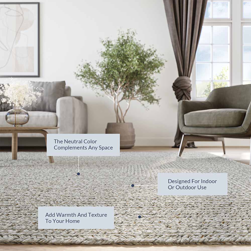 Braided Indoor/Outdoor Area Rug