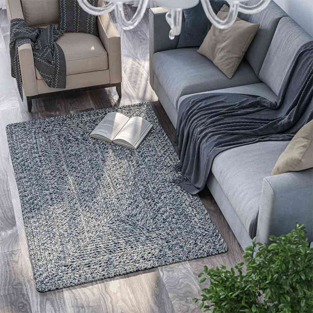 Braided Indoor/Outdoor Area Rug, 8'x10', 5'x8', 4'x6', 3'x5', 2'x3'