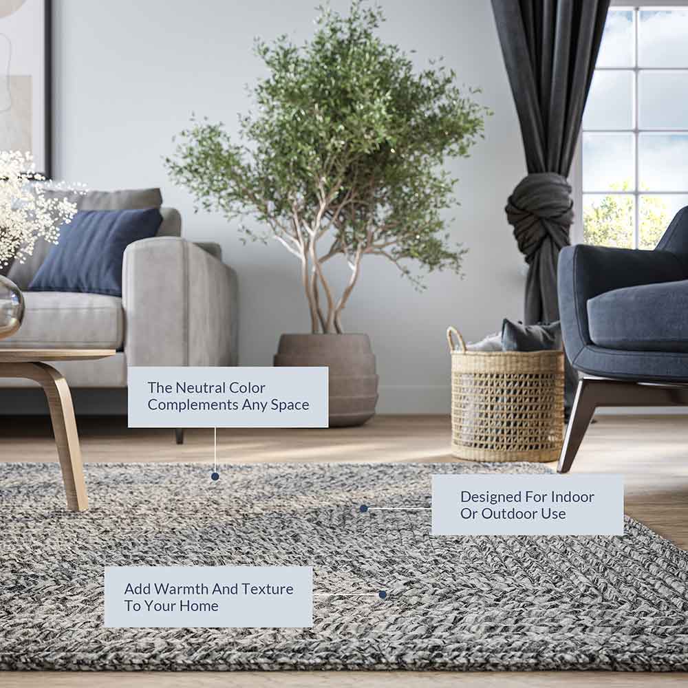 Braided Indoor/Outdoor Area Rug