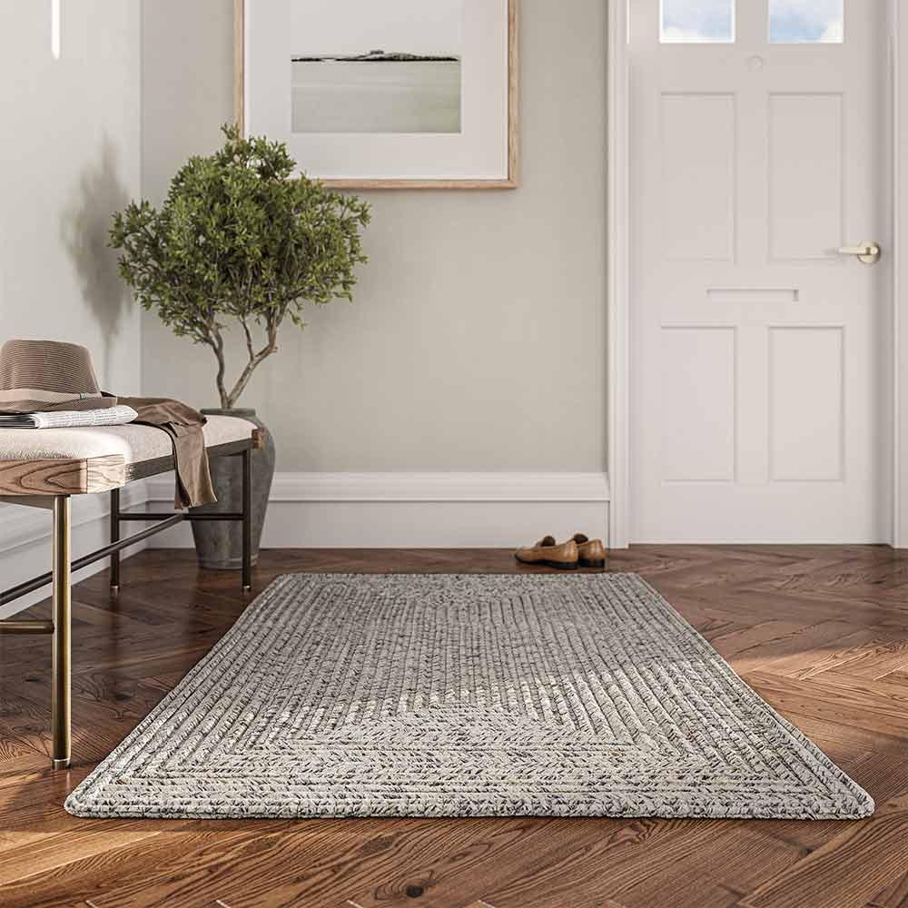 Braided Indoor/Outdoor Area Rug, 8'x10', 5'x8', 4'x6', 3'x5', 2'x3'