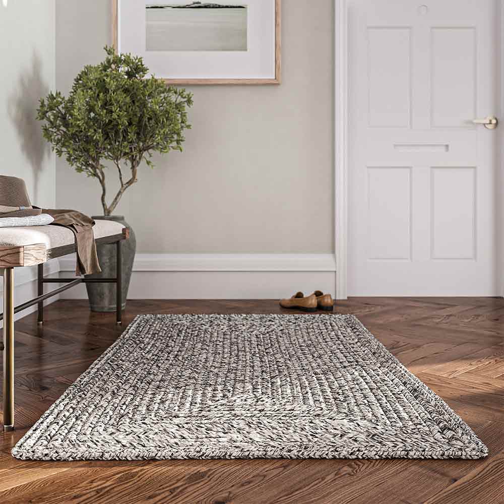 Braided Indoor/Outdoor Area Rug, 8'x10', 5'x8', 4'x6', 3'x5', 2'x3'