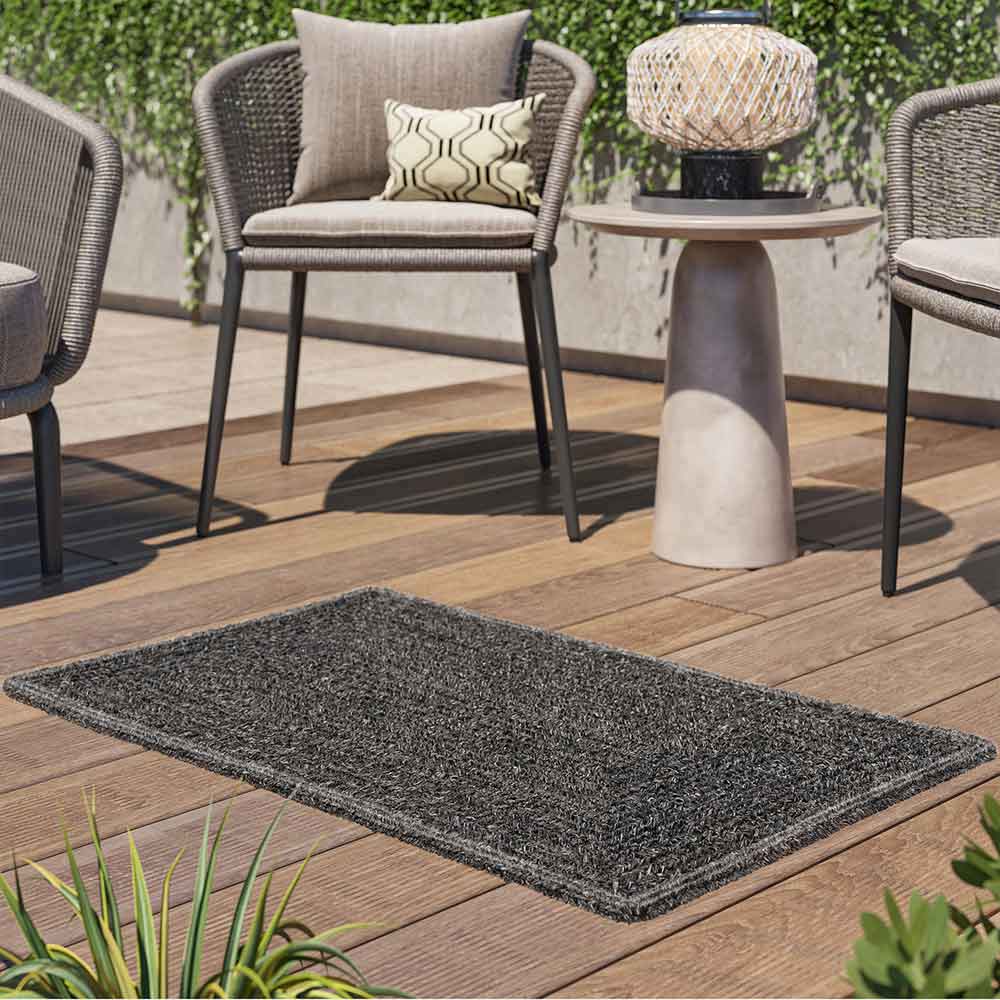 Braided Indoor/Outdoor Area Rug, 8'x10', 5'x8', 4'x6', 3'x5', 2'x3'