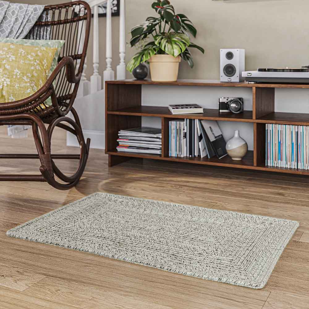 Braided Indoor/Outdoor Area Rug, 8'x10', 5'x8', 4'x6', 3'x5', 2'x3'