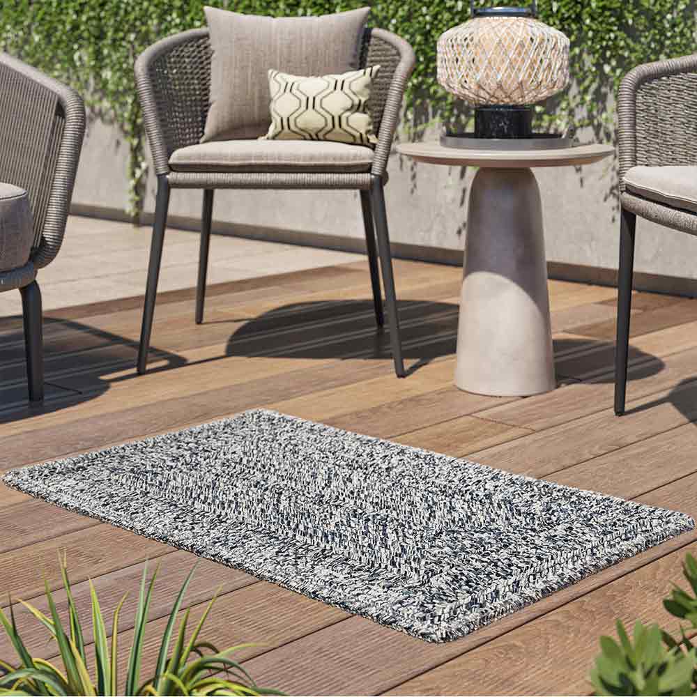 Braided Indoor/Outdoor Area Rug, 8'x10', 5'x8', 4'x6', 3'x5', 2'x3'