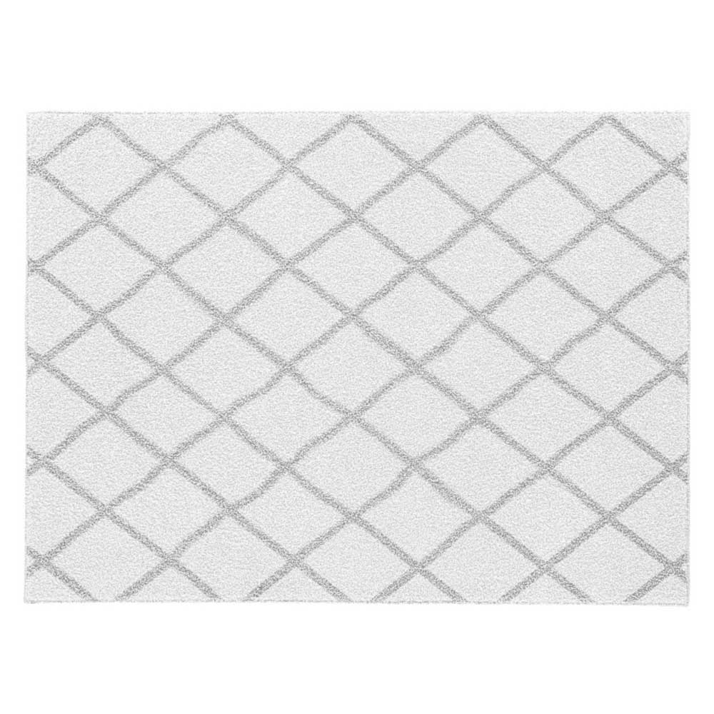 Diamond Trellis Area Rug Plush Shag Rug,8' x 10',5' x 8',4' x 6'