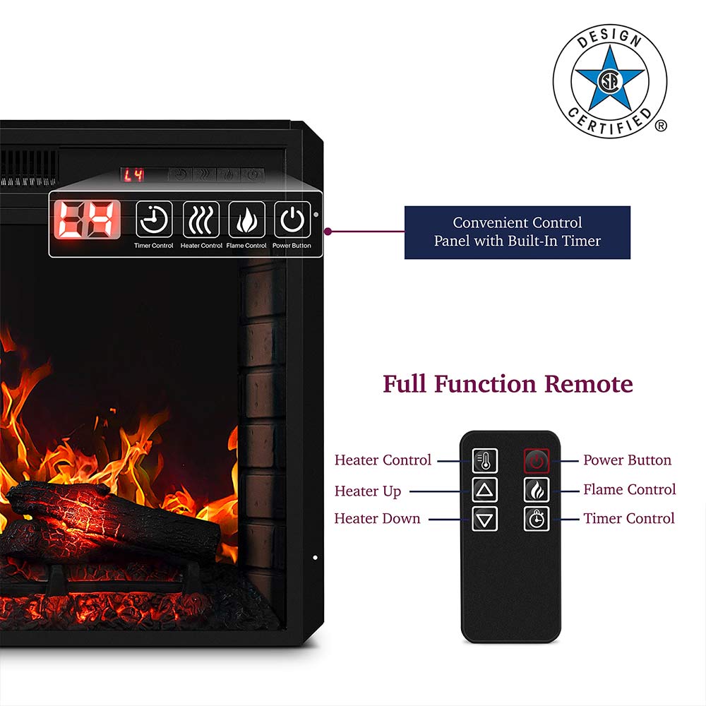 28" Electric Fireplace