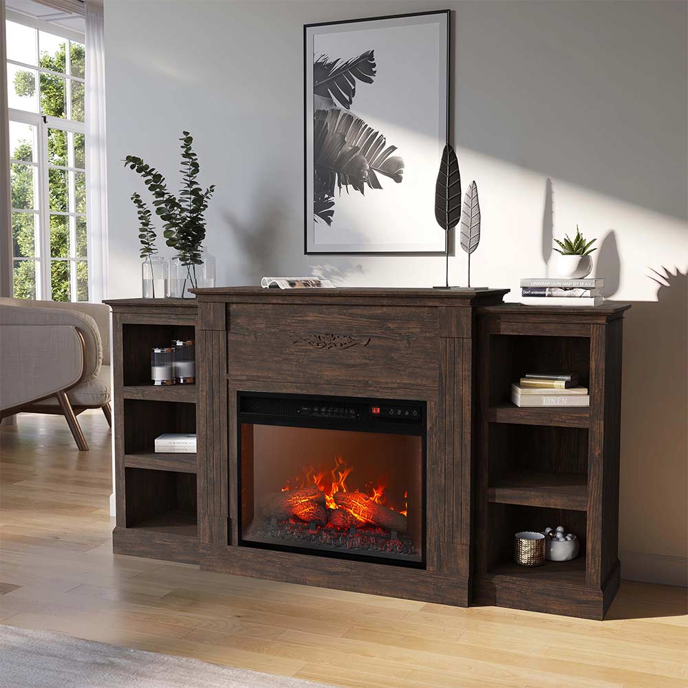 Lenore Modern Fireplace TV Stand for TVs Up to 80 Inches