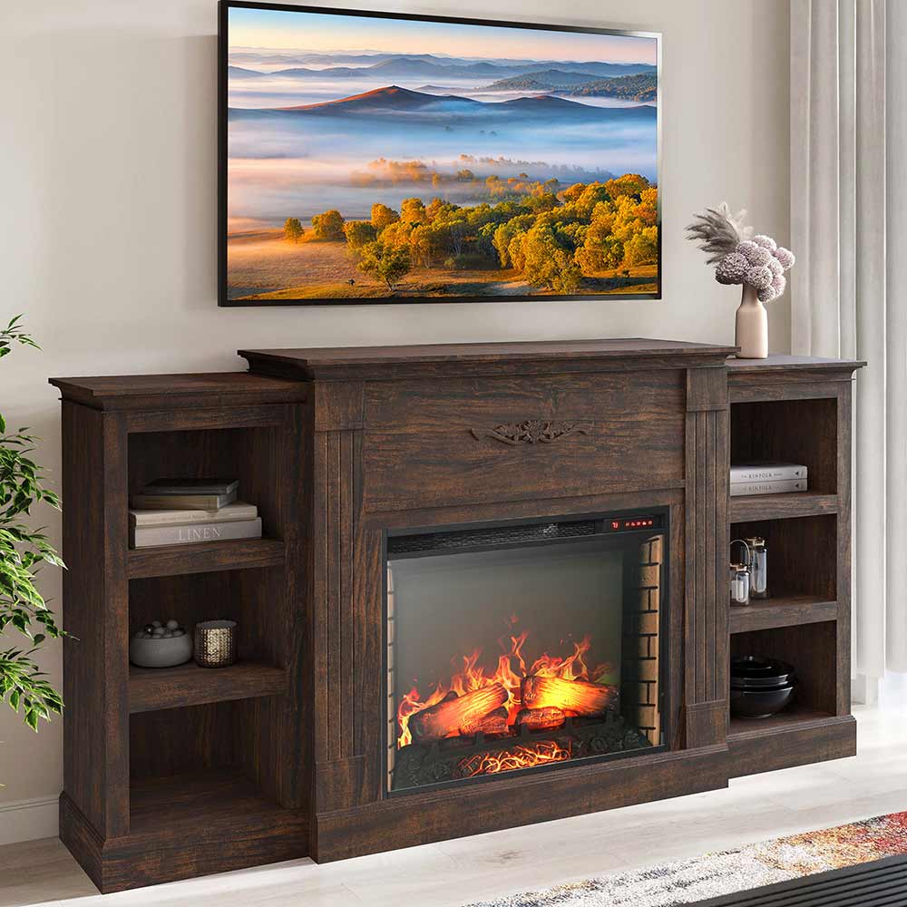 Lenore Modern Fireplace TV Stand for TVs Up to 80 Inches