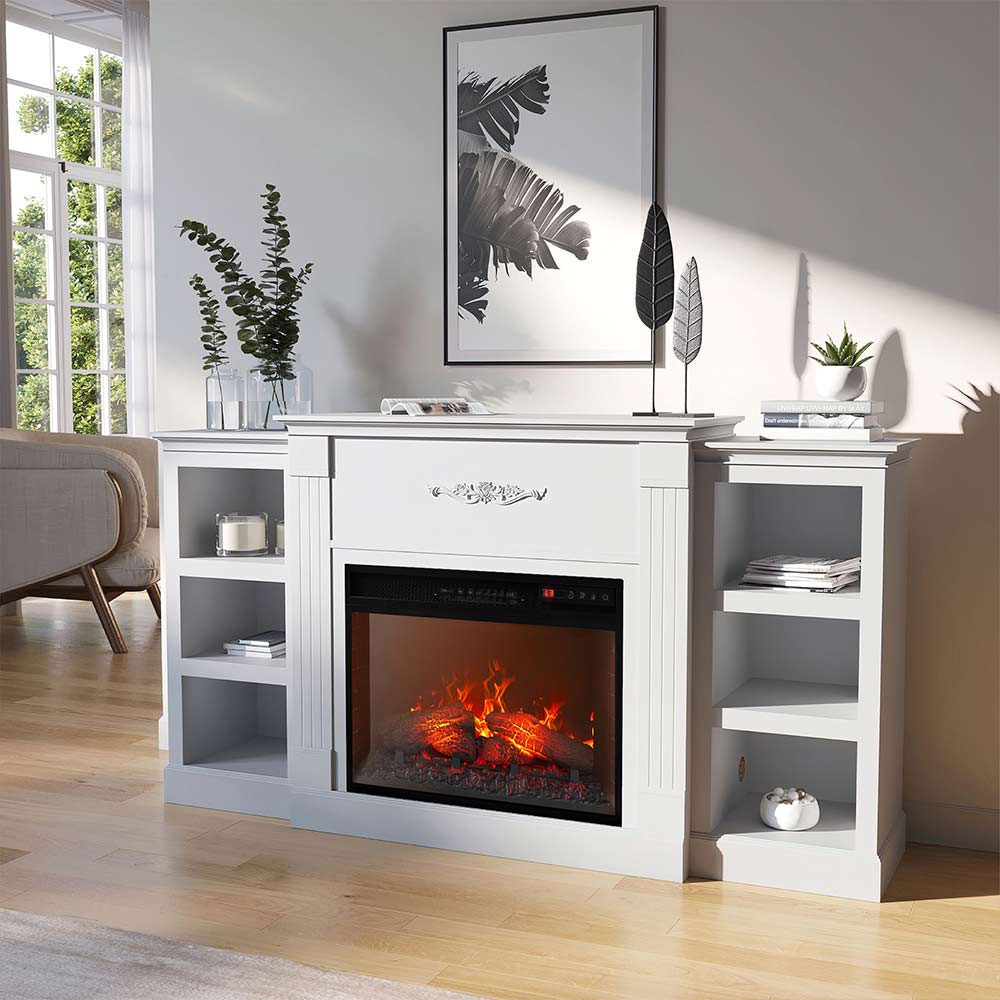Lenore Modern Fireplace TV Stand for TVs Up to 80 Inches