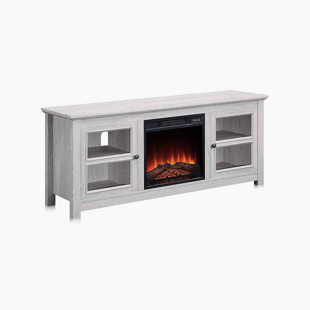 Kenton Low Profile Fireplace TV Stand for 65+ Inch TV