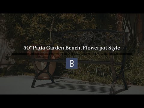 50" Patio Garden Bench