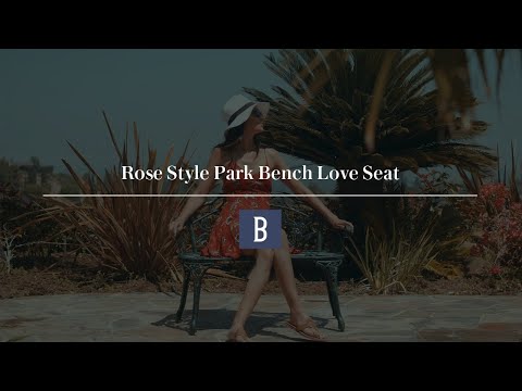 Rose Style Park Bench Love Seat